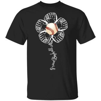 Sunflower Proud Baseball Mom Graphic Design Printed Casual Daily Basic Unisex T-Shirt - Thegiftio UK