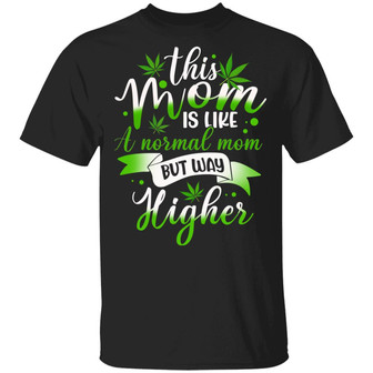 Weed Mom Funny Graphic Design Printed Casual Daily Basic Unisex T-Shirt - Thegiftio UK