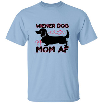 Wiener Dog Mom Af Graphic Design Printed Casual Daily Basic Unisex T-Shirt - Thegiftio UK