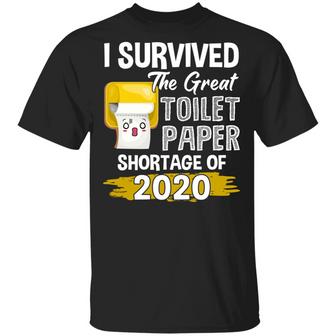 I Survived The Great Tp Shortage Of 2020 Funny Graphic Design Printed Casual Daily Basic Unisex T-Shirt - Thegiftio UK
