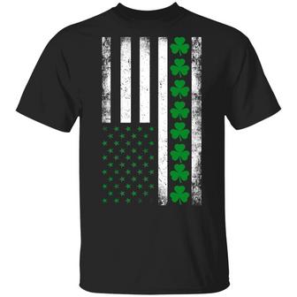 Irish American Flag Graphic Design Printed Casual Daily Basic Unisex T-Shirt - Thegiftio UK