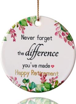 Retirement Party Ornaments 2022, Happy Retirement Gifts For Women, Men, Coworker, Boss, Nurse, Retiring Friends, Teacher, Mother, Father, 3" Ceramic - Thegiftio UK