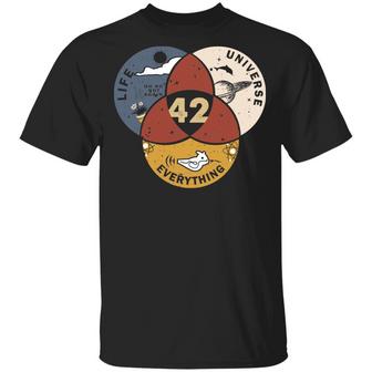 42 The Answer To Life Universe And Everything Graphic Design Printed Casual Daily Basic Unisex T-Shirt - Thegiftio UK