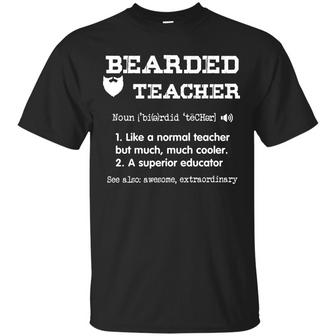Bearded Teacher Graphic Design Printed Casual Daily Basic Unisex T-Shirt - Thegiftio UK
