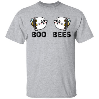 Boo Bees Funny Halloween Bo Graphic Design Printed Casual Daily Basic Unisex T-Shirt - Thegiftio UK