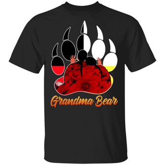 Grandma Bear Indigenous Native American Women T Graphic Design Printed Casual Daily Basic Unisex T-Shirt - Thegiftio UK