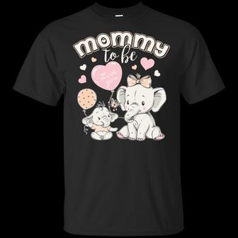 Mommy To Be Elephant Baby Shower Graphic Design Printed Casual Daily Basic Unisex T-Shirt - Thegiftio UK