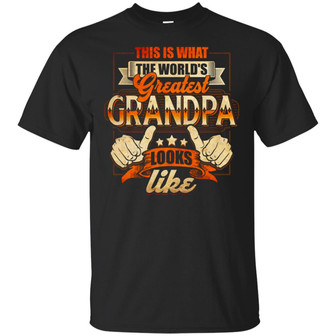 This Is What The Worlds Greatest Grandpa Looks Like Vintage Graphic Design Printed Casual Daily Basic Unisex T-Shirt - Thegiftio UK