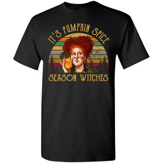 Vintage It’S Pumpkin Spice Season Witches Funny Halloween Graphic Design Printed Casual Daily Basic Unisex T-Shirt - Thegiftio UK