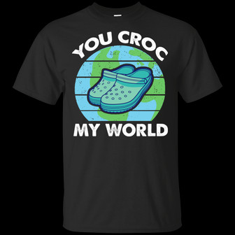 You Croc My World Wife Husband Graphic Design Printed Casual Daily Basic Unisex T-Shirt - Thegiftio UK