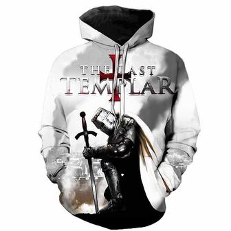Inspired By The Last Templar Crusader Knights Templar Crusader Hoodie Anime Graphic Hoodie For Men's Women's - Seseable