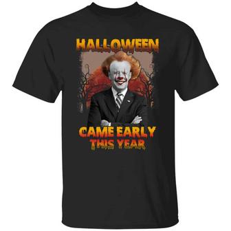 Halloween Came Early This Year Anti Biden Graphic Design Printed Casual Daily Basic Unisex T-Shirt - Thegiftio UK