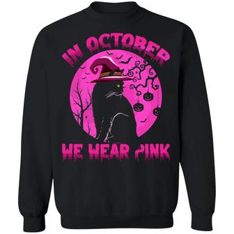 In October We Wear Pink Hoodie Sweat Graphic Design Printed Casual Daily Basic Sweatshirt - Thegiftio UK