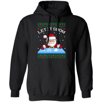 Let It Snow Cocaine Santa Adult Humor Funny Ugly Christmas Hoodie Graphic Design Printed Casual Daily Basic Hoodie - Thegiftio UK