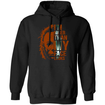 Social Distance Michael Wearing Face Cover Myers Graphic Design Printed Casual Daily Basic Hoodie - Thegiftio