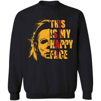 Social Distance Michael Wearing Face Cover Myers Graphic Design Printed Casual Daily Basic Sweatshirt - Thegiftio