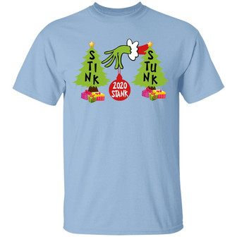 2020 Stink Stank Stunk Funny Quarantined Christmas Graphic Design Printed Casual Daily Basic Unisex T-Shirt - Thegiftio UK