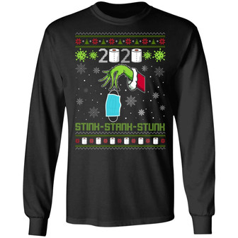 2020 Stink Stank Stunk Ugly Christmas Hoodie Graphic Design Printed Casual Daily Basic Unisex Long Sleeve - Thegiftio UK