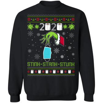 2020 Stink Stank Stunk Ugly Christmas Hoodie Graphic Design Printed Casual Daily Basic Sweatshirt - Thegiftio UK