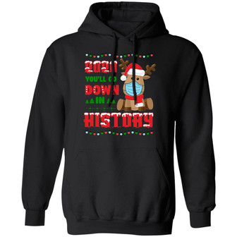 2020 You Will Do Down Funny Reindeer Wear Mask Christmas Quarantine Ugly Christmas Sweater Long Sleeve Graphic Design Printed Casual Daily Basic Hoodie - Thegiftio UK