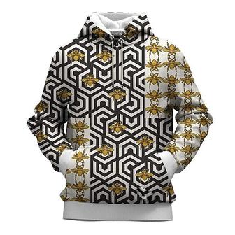 Men's Unisex Pullover Hoodie Sweatshirt Tribal Graphic Prints Print Daily Sports 3d Print Designer Casual Hoodies Sweatshirts Khaki - Seseable