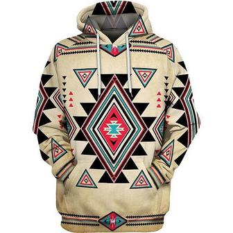 Men's Unisex Pullover Hoodie Sweatshirt Tribal Graphic Prints Print Daily Sports 3d Print Designer Casual Hoodies Sweatshirts Khaki - Seseable