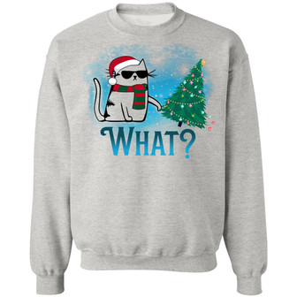 Black Cat Meowy Christmas What Is This Jolly Enough Hoodie Sweat Graphic Design Printed Casual Daily Basic Sweatshirt - Thegiftio