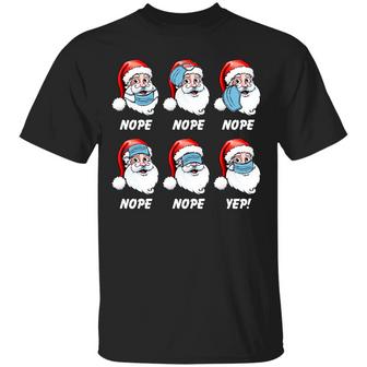 Christmas 2020 Santa Claus Wearing Mask Wrong Funny Pandemic Christmas Graphic Design Printed Casual Daily Basic Unisex T-Shirt - Thegiftio UK
