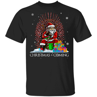 Christmas Is Coming Graphic Design Printed Casual Daily Basic Unisex T-Shirt - Thegiftio UK