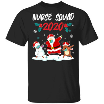 Christmas Nurse Squad Graphic Design Printed Casual Daily Basic Unisex T-Shirt - Thegiftio UK
