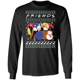 Friends Ugly Christmas Hoodie Graphic Design Printed Casual Daily Basic Unisex Long Sleeve - Thegiftio UK