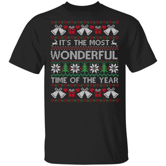 It’S The Most Wonderful Time Of The Year Ugly Christmas Graphic Design Printed Casual Daily Basic Unisex T-Shirt - Thegiftio UK