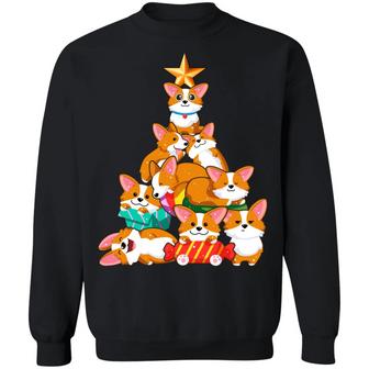 Merry Corgmas Christmas Cute Cor Graphic Design Printed Casual Daily Basic Sweatshirt - Thegiftio UK