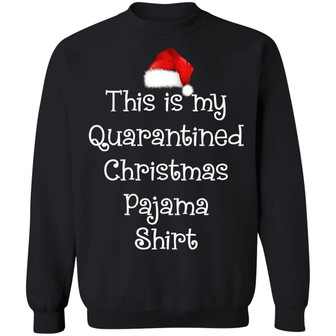 This Is My Quarantined Christmas Hoodie Graphic Design Printed Casual Daily Basic Sweatshirt - Thegiftio UK