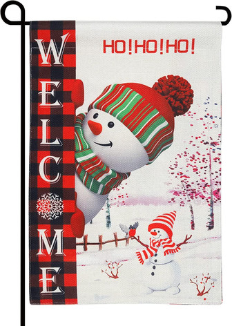 Christmas Garden Welcome Flag Double Sided Garden Yard Flag Vertical Christmas Yard Flag Decorations Outdoor Flags For Home Outdoor Porch Decor Holidays - Thegiftio UK
