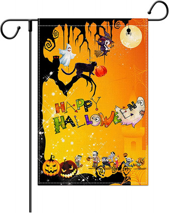 Garden Flag Halloween Outdoor Flags Outdoor Decorations - Thegiftio UK