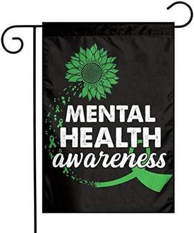 Garden Flags 12x18 Inch Mental Health Awareness Beautiful Personalized Patterns-durable And Fade Resistant Flag - Thegiftio