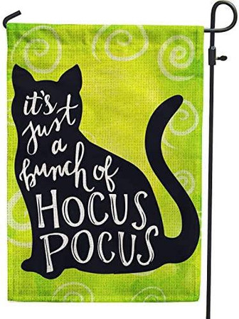 Halloween Garden Flag Decoration For Halloween Decoration, Its Just A Bunch Of Hocus Pocus Flag Double Sided Flag - Thegiftio