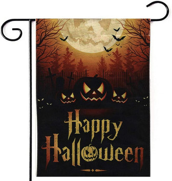 Halloween Pumpkin Garden Flag, Double-sided Yard Pumpkin Banner For Halloween Indoor And Outdoor Decoration - Thegiftio UK