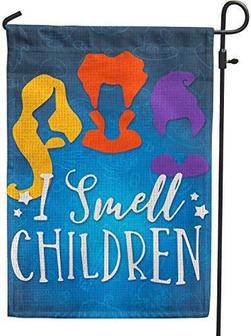 Hocus Pocus Yard & Garden Flag , I Smell Children Sanderson Sisters Halloween Garden Flag Vertical Double Sided - Thegiftio UK