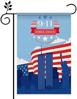9/11 Flag, Garden Flag 9/11 20th Anniversary Decorative Flag America Flag Outdoor Decor Small Garden Flag - Thegiftio UK