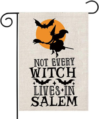 Halloween Witches Garden Flag Not Every Witch Lives In Salem Garden Flag Halloween Party Garden Decor - Thegiftio