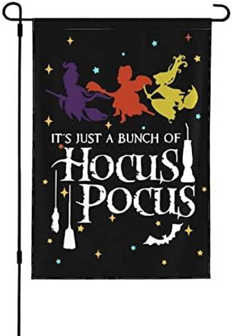 Hocus Pocus Garden Flag, Halloween Decoration Outside Double Sided Flag Yard & Outdoor Flag - Thegiftio UK
