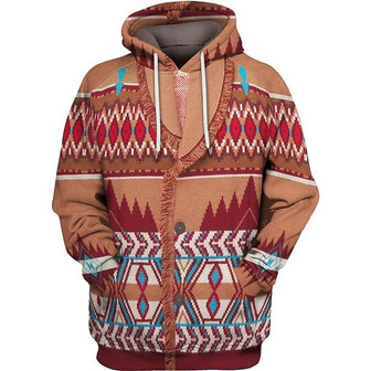 Men's Unisex Pullover Hoodie Sweatshirt Graphic Prints Print Daily Sports 3d Print Boho Streetwear General Hoodies Sweatshirts Brown - Seseable