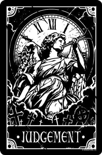 Retro Metal Sign, Great Vintage Tin Poster For Indoor/outdoor Decor And Gifts, Durable Metal Poster, Deadly Tarot - Judgement Tin Sign Retro Metal Signs For Decor - Thegiftio UK