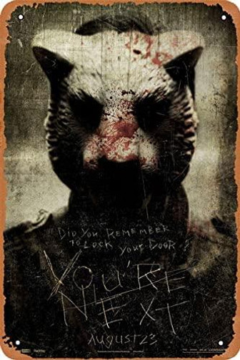 You're Next 2011 Horror Movie Poster Movie Tin Signs Vintage Metal Sign For Bar Pub Home - Thegiftio UK