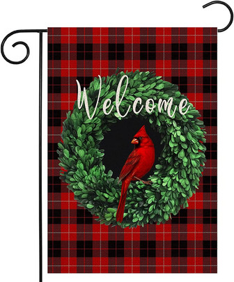 Cardinal Christmas Garden Flag Double Sided 12x18 Inch Yard Flag Winter Seasonal Holiday Outdoor Decoration - Thegiftio UK