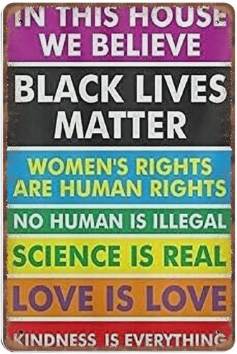 Black Lives Matter Tin Signs, Funny Dog Quotes, Gift Vintage Metal Sign Poster Wall Art Pub Bar Kitchen Garden Bathroom Home Decor - Thegiftio UK