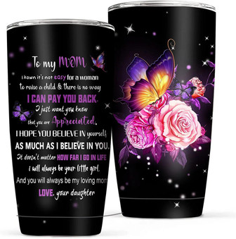 Mother's Day Gifts Present For Mom Tumbler/cup - 20oz Travel Drink Tumbler For Mom Birthday Gift, Best Mom Gifts Tumbler From Son/daughter - Thegiftio