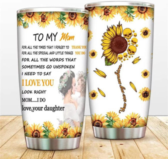 You Are My Sunshine Tumbler Cup,to My Mom Tumbler, Sunflower Skull Water Cup, Mama Coffee Mug, Mother Jug, Sunflower Mami Thermos, Mommy Bottle - Thegiftio